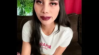 Making my Professor Sperm Inside my Tight Butt and tasting my own Yummy Behind caramel - Spanish talking, english subs