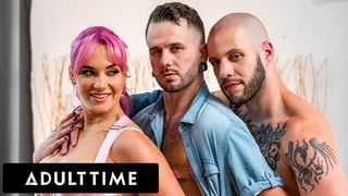 ADULT TIME - Bisexual Males Join Huge Ass Babe Siri Dahl For THE BEST MMF THREESOME!