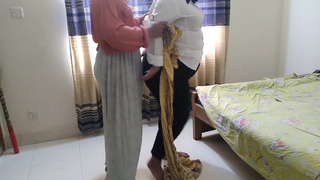 A handsome Saudi Slut is screwed by the hotel manager with hands tied - anal fuck & Spunk
