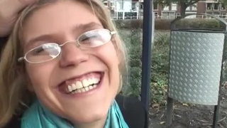 Net69 - Cute Dutch Blonde in Glasses Likes Anal Fingering and Hard Anal Sex