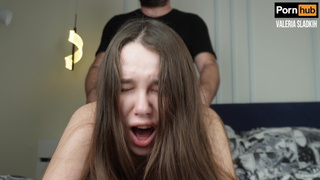 Anal cums of my Valeria Sladkih . Spunk spurts out of her booty.