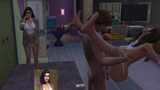 Fucking step sister in kitchen -Sims four -Lewd sims