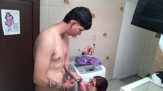 I fuck my gf's twat on all fours in the kitchen.