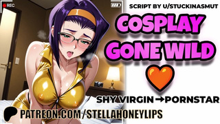 Your Shy Cosplay Crush Films Herself Begging for Your Prick As Faye Valentine | F4M Audio Roleplay