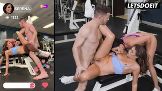 Gym Ladies Seduce Petite Stud Into Kinky Threesome - HORNY HOSTEL