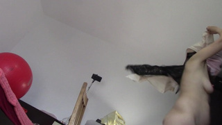 three,675 / five,000 Homemade ex-wife has fun trying on clothes and cutting them off. Amatuer ex-wife dances nake