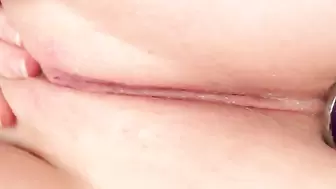 ASMR Close Up Anal Butt Plug Training - Squirting Orgasm