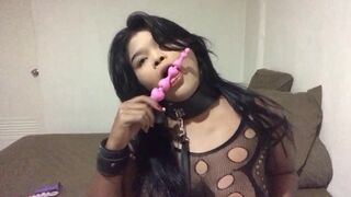 Thai Teen Playing Big Ass with Toys and get Fucked