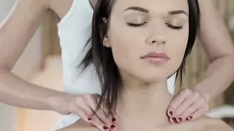 Czech Horny teens get oiled up and fill each other with fingers