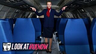 Look Ather now - Sweet Air Stewardess Angel Emily, been Anal Dominated by a Male Lover