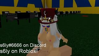 ROBLOX MOANING BITCH S6ly RIDES SWEET BLONDE LOVER!!!